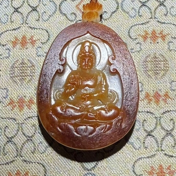 和田玉籽料观音